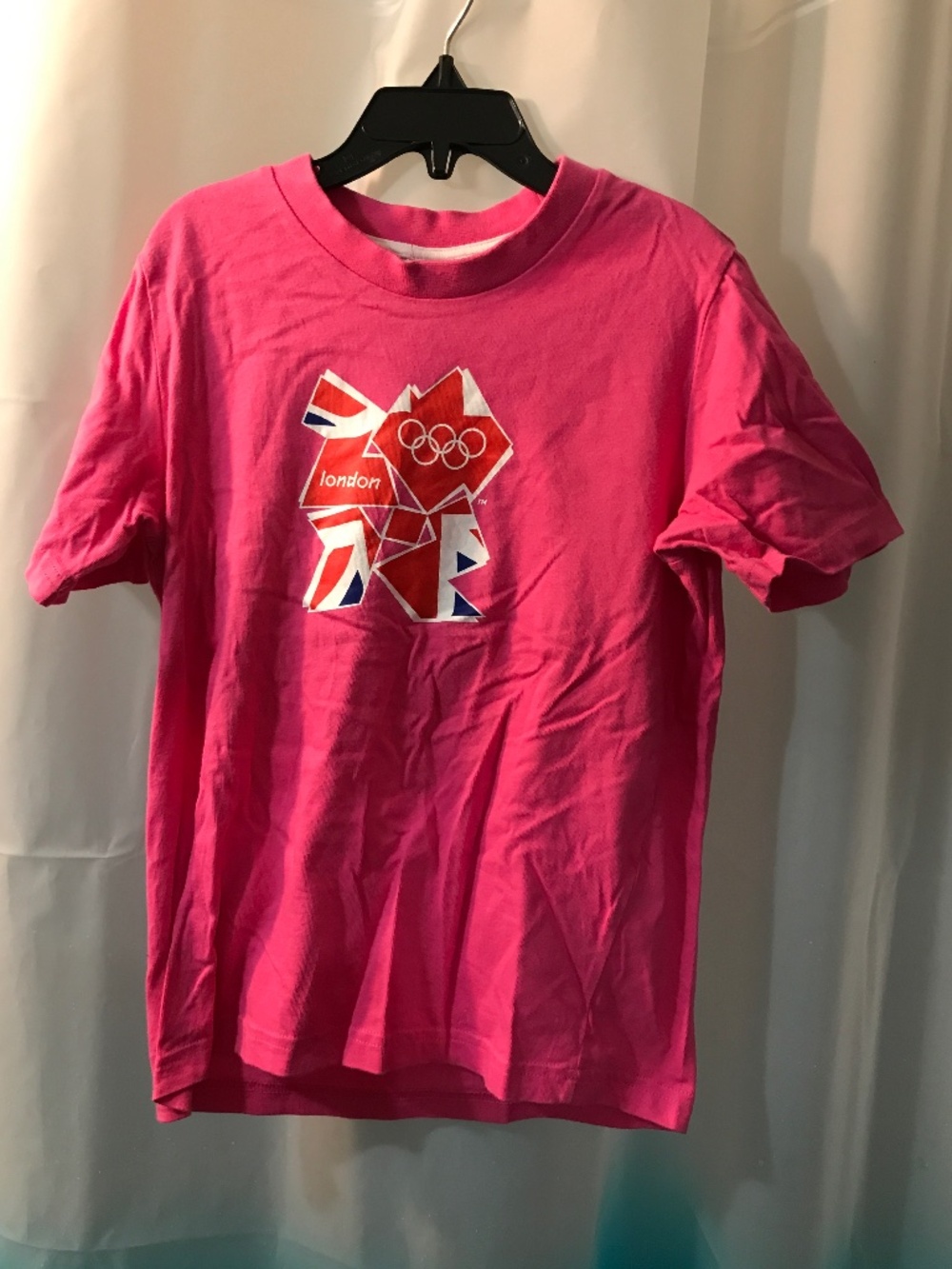 Official Adidas 2012 London Olympic Games Children's Pink  T-Shirt Sz G 7-8yrs